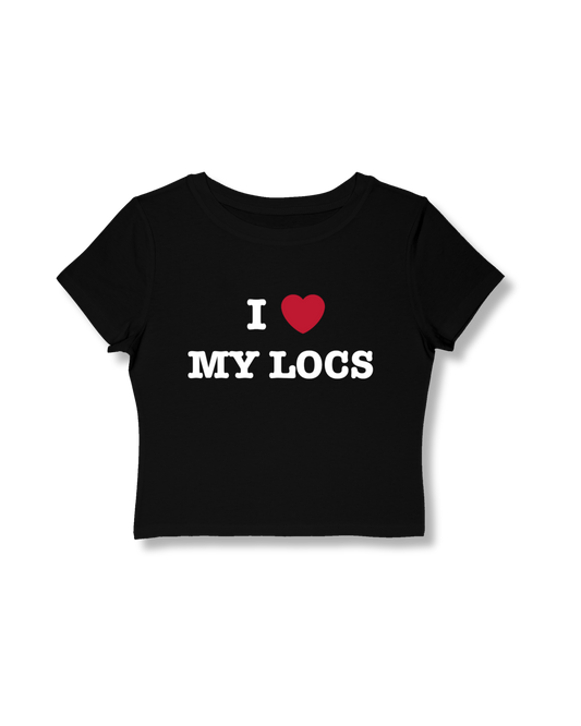 I ♥ MY LOCS | Cropped Baby Tee